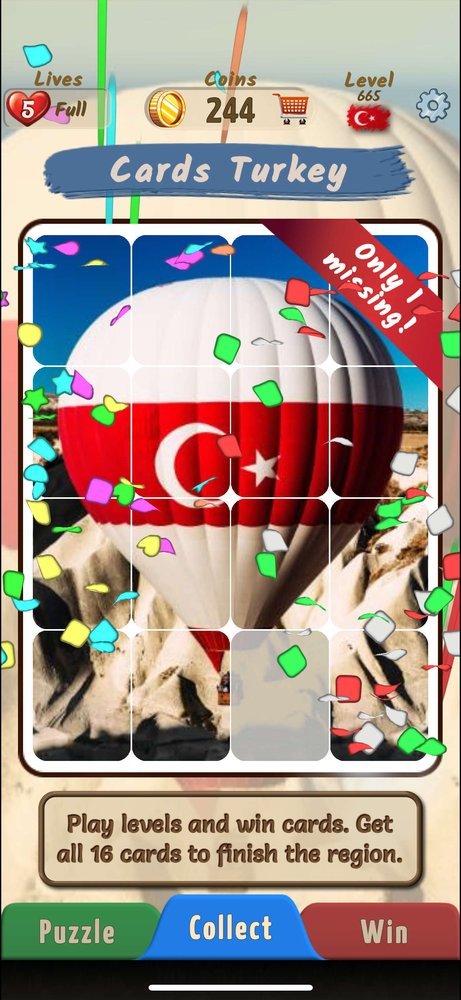 Collectible region cards for Turkey
